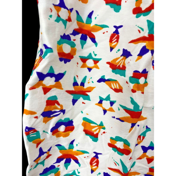 Levis x Dockers Shorts Vintage NEW 1980s Size 2XL Mens White Tropical Rainbow - Picture 8 of 14